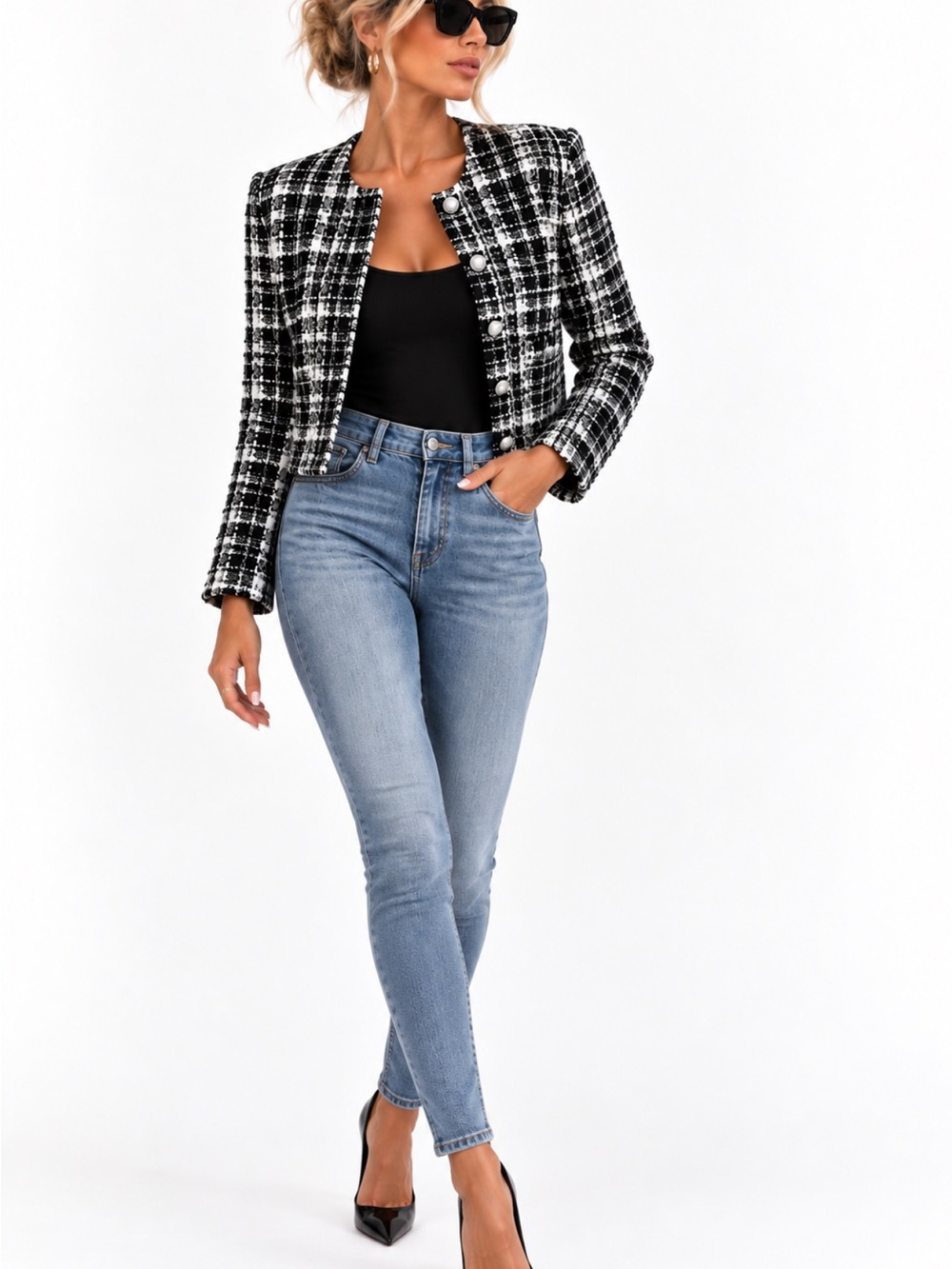 Chic H&M tweed jacket, Chanel inspired S